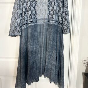 Silver Lace Dress 2XL